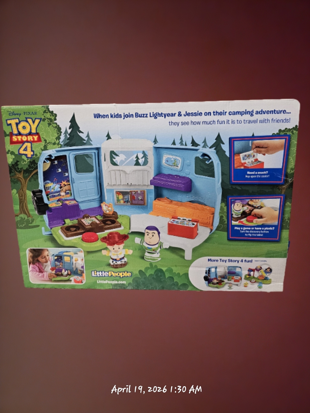 Fisher-Price Toy Story 4 Little People Camping Playset - Blue, Purple, Orange